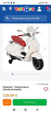 Mini vespa elétrica para criança com sistema de som melhor