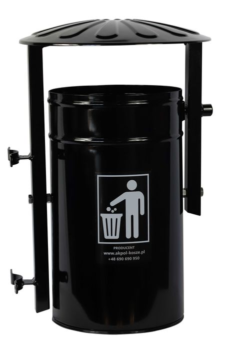Kosz ze słupkiem 35l