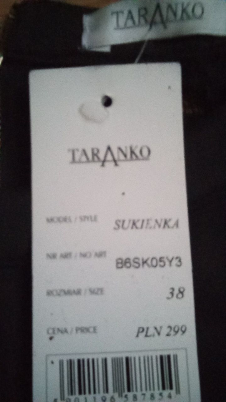Sukienka czarna firmy Taranko roz 38