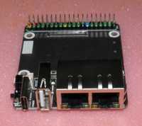 Mini Dual Gigabit Ethernet Base Board для  Raspberry Pi модуля CM 4