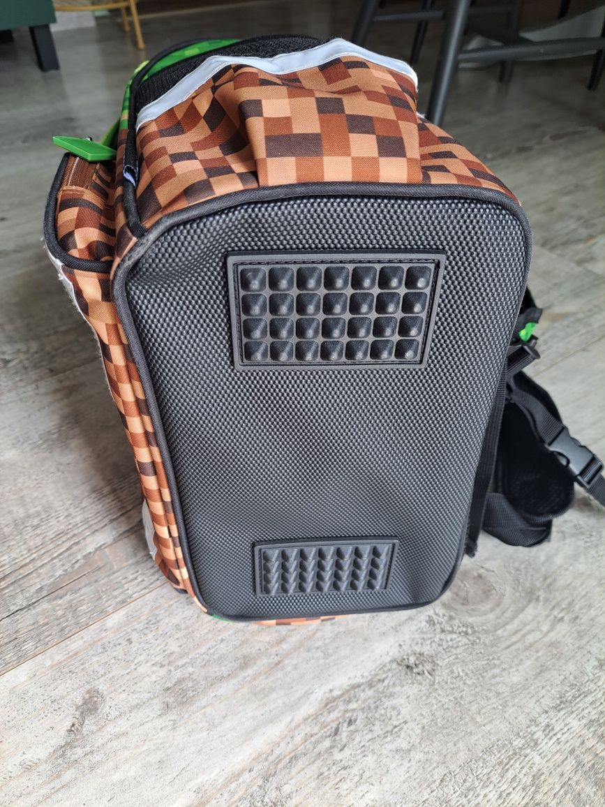 Plecak szkolny a'la minecraft usztywniany