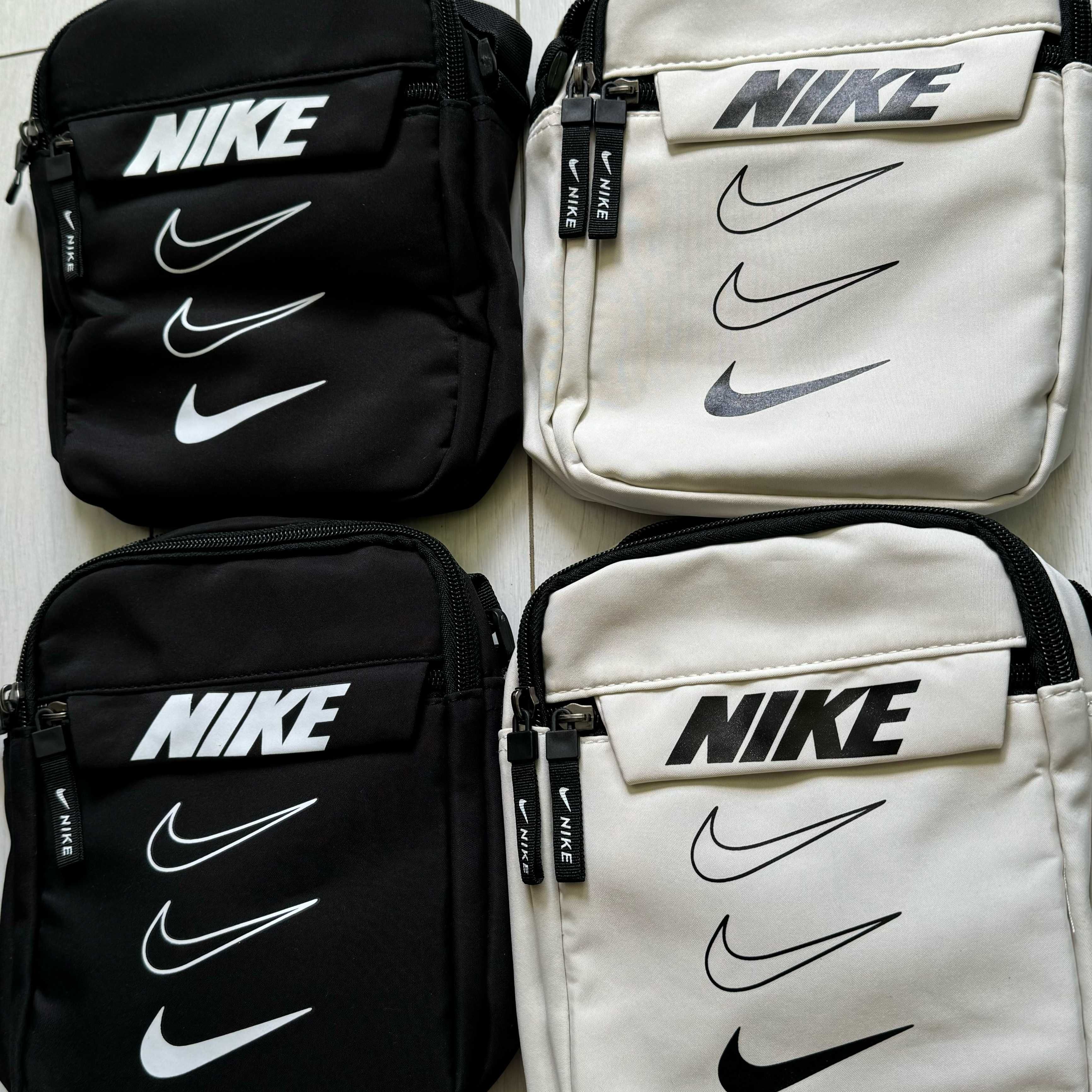 Топ! Сумка через плече Nike у трьох кольорах: (Чорний, Сірий, Білий).