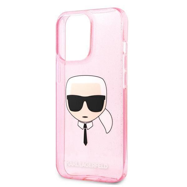 Etui Karl Lagerfeld do iPhone 13 Pro Max - Różowe Glitter