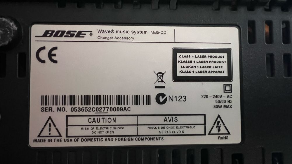 Bose wave radio II + zmieniarka cd