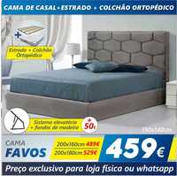 PROMOÇÃO -  Cama de casal + estrado + colchão