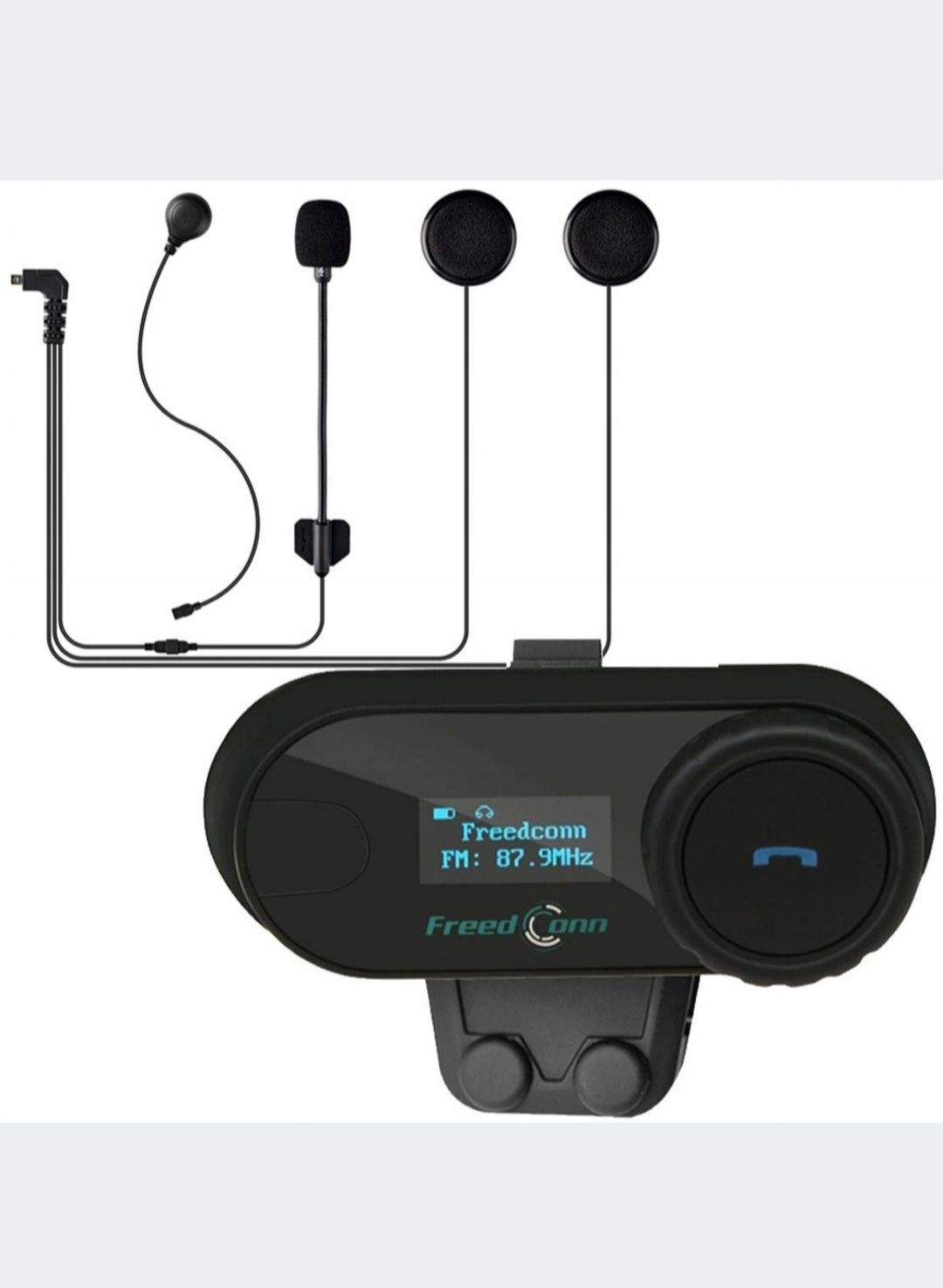Interkom Bluetooth FreedConn T-Com VB po Polsku  radio zestaw 2 sztuk