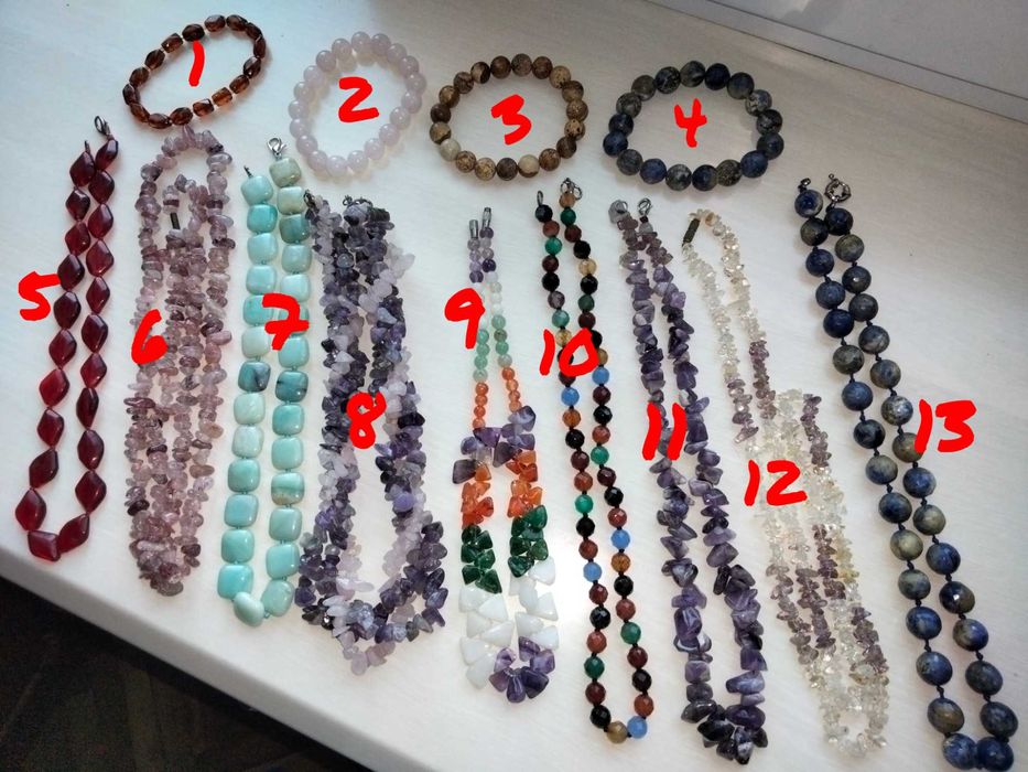 Бусы   самоцветы