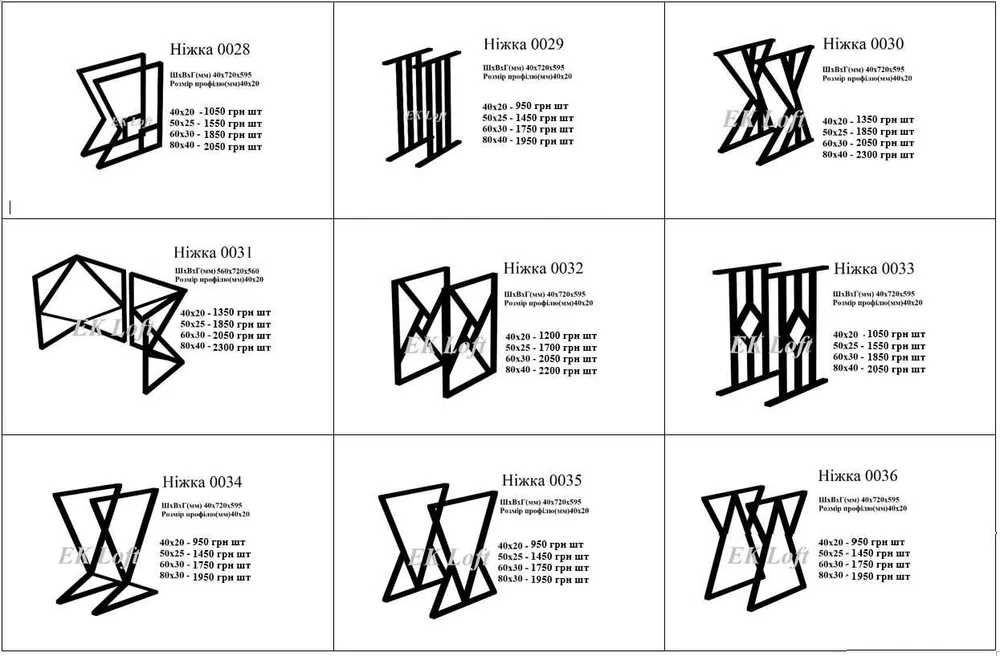 Мебелі .ножки для столов .стол .подстолье .каркас для стола ЛОФТ