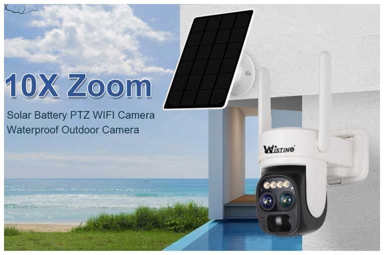 Kamera obrotowa WIFI Panel Słoneczny 6MP Ultra HD