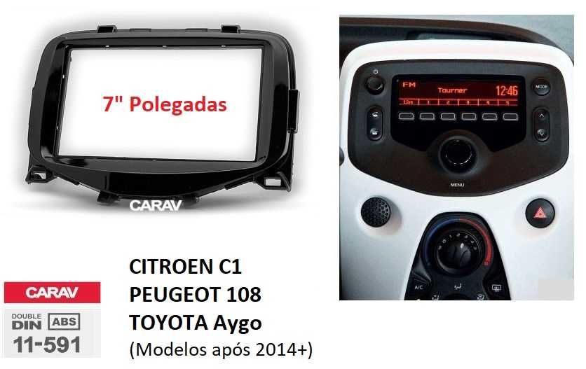 Rádio 2DIN • Citroen C1 • Peugeot 107 108 • Toyota Aygo • Android GPS