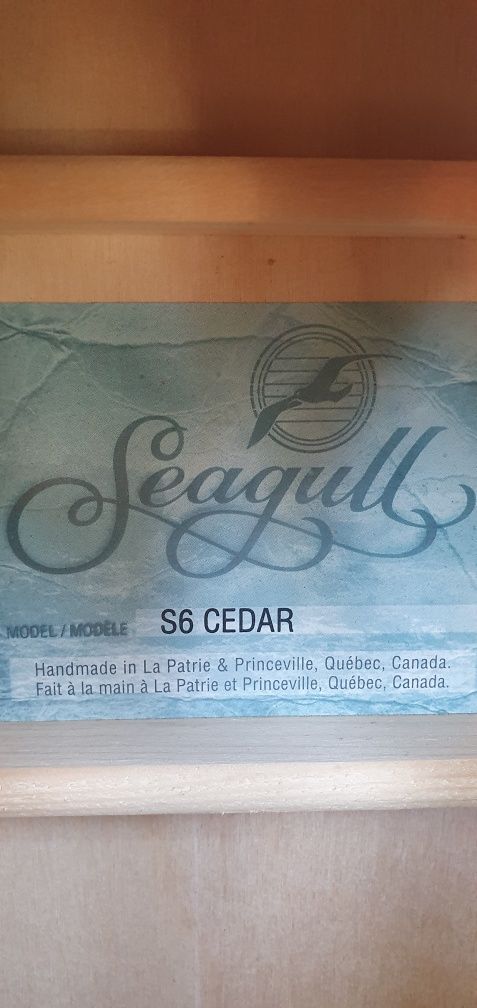 Гітара вестерн "Seagull S6 Cedar" (Canada)