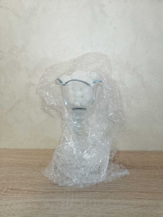 Szklana ozdoba – świeczka / dekor KROSNO, nowe, produkt polski