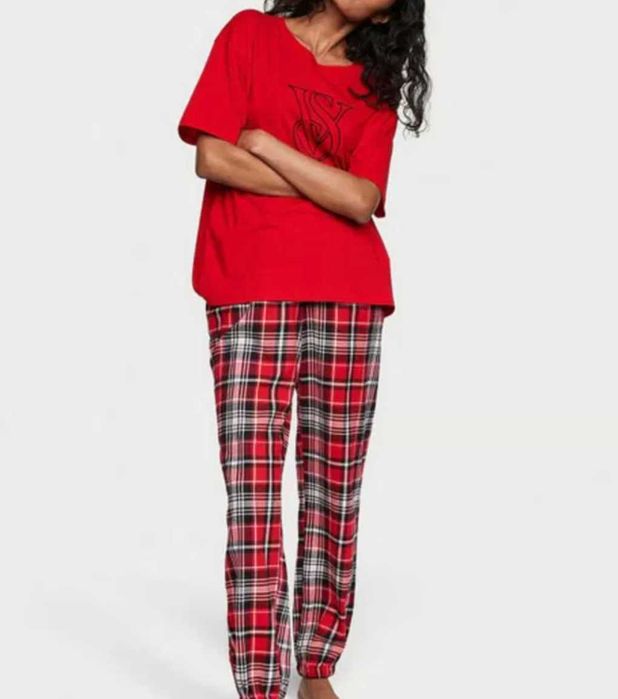 Піжама фланель оригинал Victoria's Secret Виктория Сикрет Пижама S