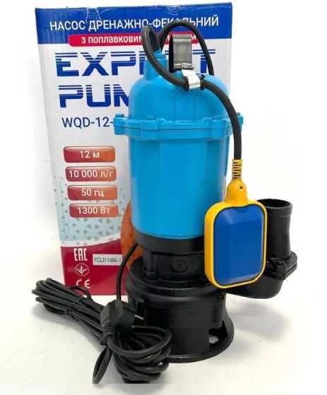Дренажно-фекальний насос Expert Pump WQD 12-10-1.3, з поплавком
