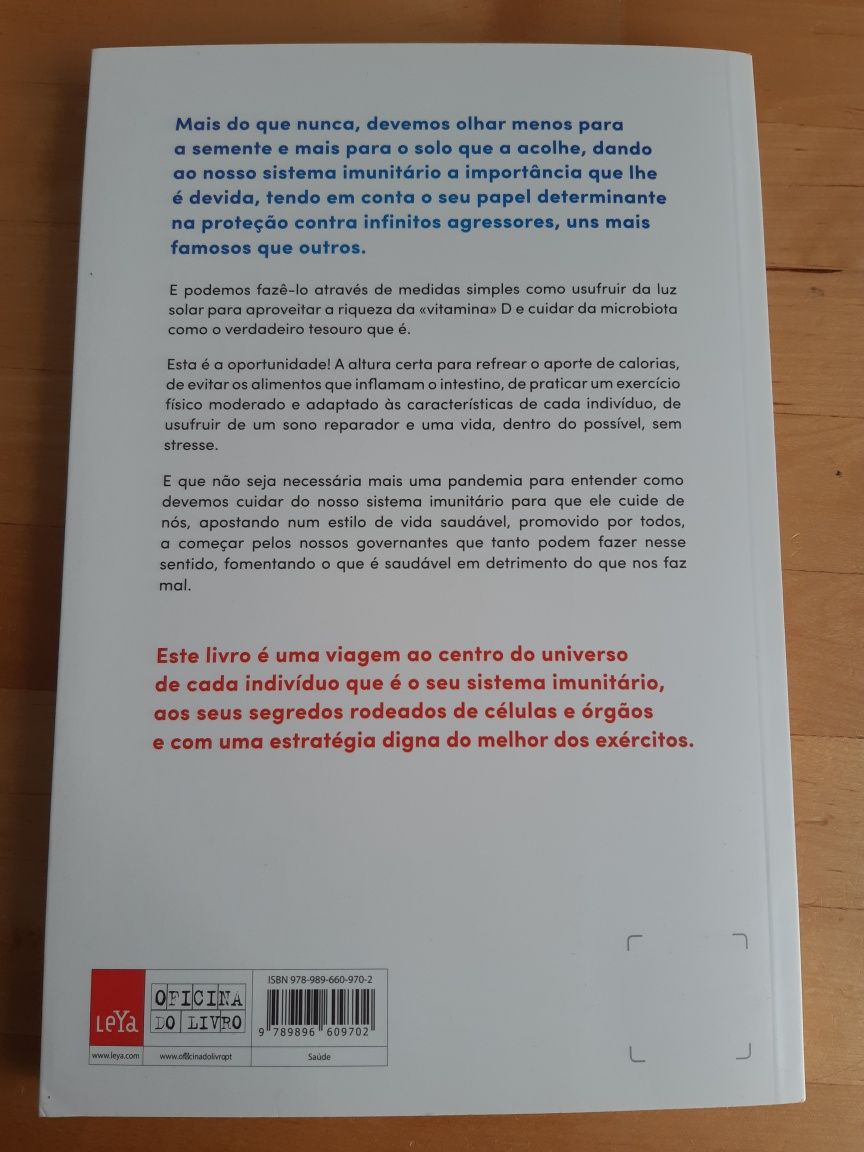 Livro O Segredo do Sistema Imunitário,  Dr Manuel Pinto Coelho