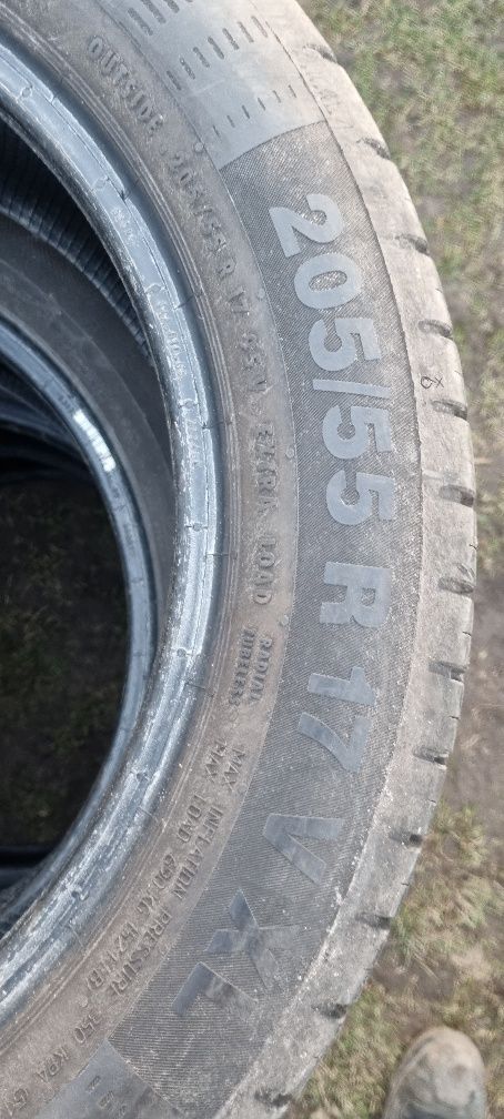 Opony letnie Continental 205/55R17 95V bieżnik 2x6 i 2x7mm