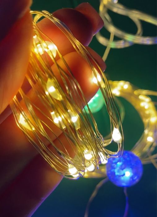 Гирлянда на батарейках и от юсб