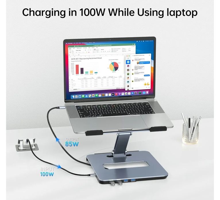 Підставка для ноутбука BENFEI з док-станцією