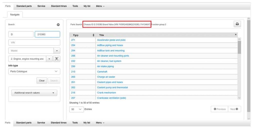KATALOG CZĘŚCI do Maszyn Budowlanych VOLVO Impact 2021.06 Nowa Wersja