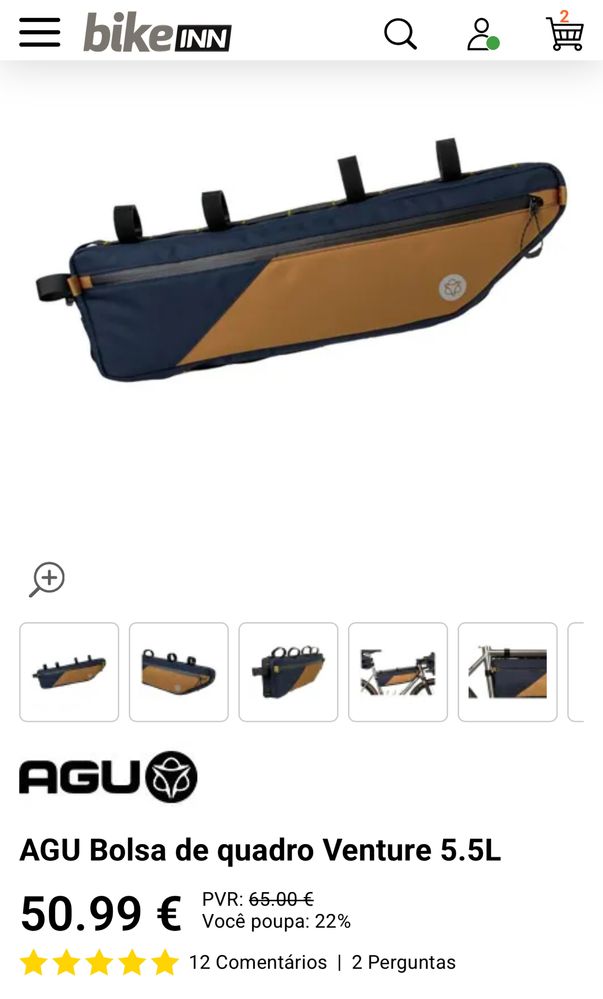 AGU Bolsa de quadro Venture 5.5L