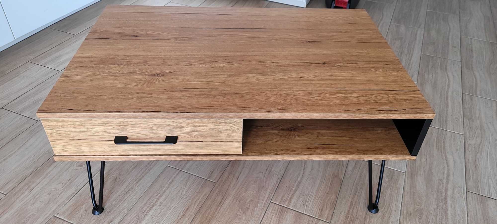 Stolik kawowy dąb LOFT retro