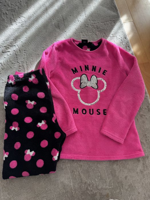 Piżama dziewczęca na zimę Myszka Minnie rozmiar 146 cm 10-11 lat