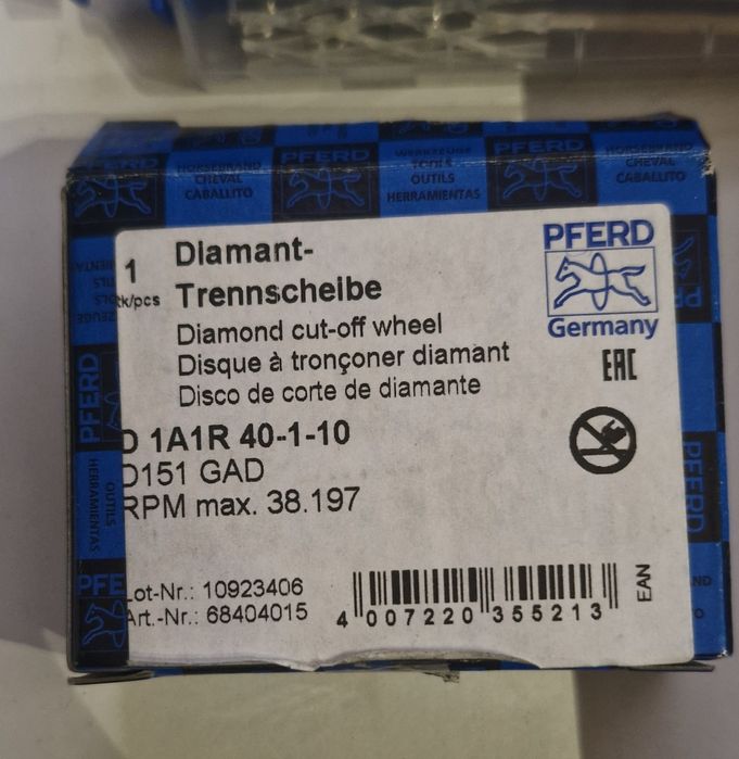 Pferd Diamentowa ściernica do przecinania 6szt. szkło/ceramika/węglik