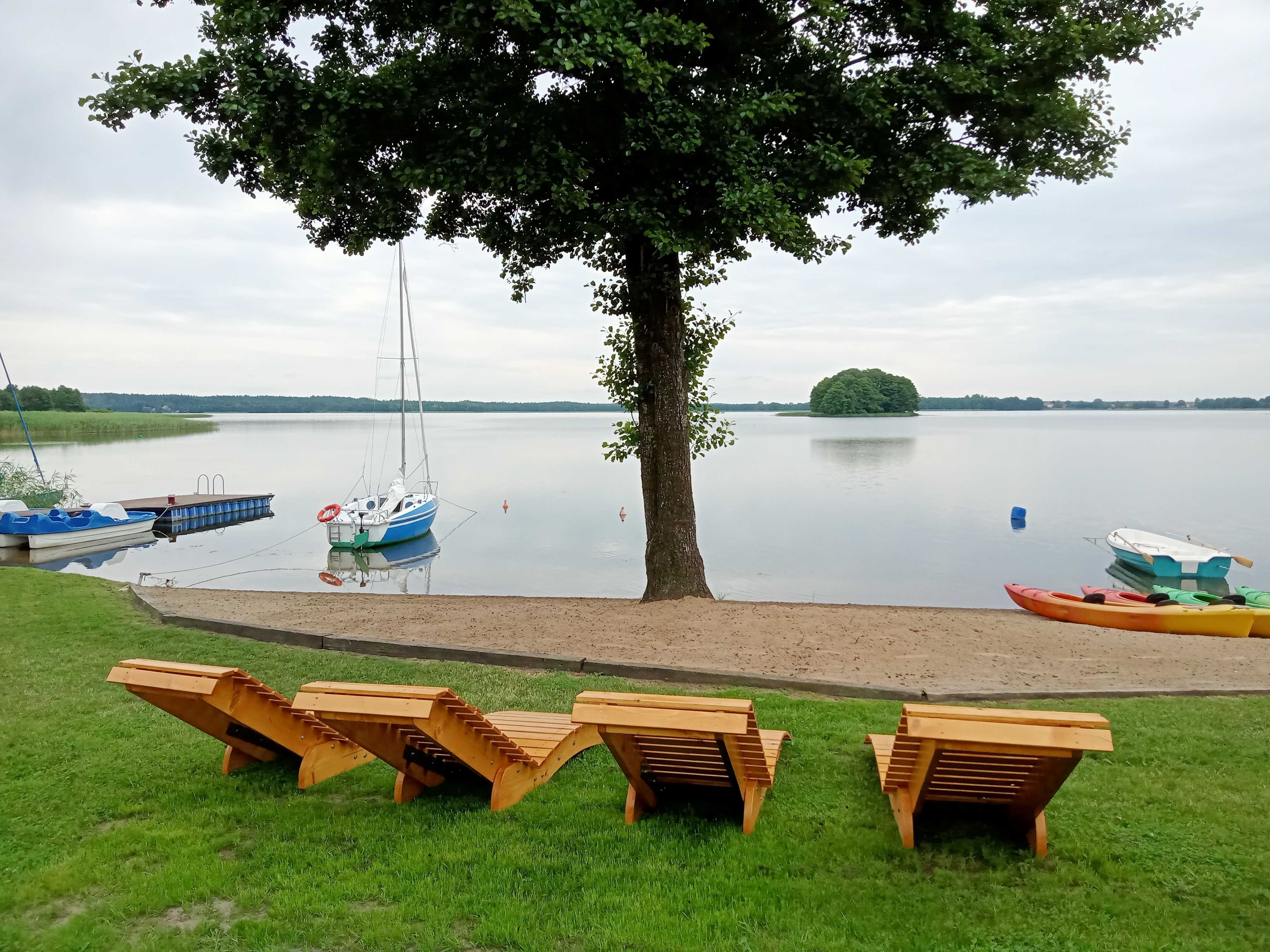 Domki z własną linią brzegową Mazury