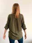Bluzka Koszula - khaki, zieleń, militarna, elegancka JAK NOWA!
