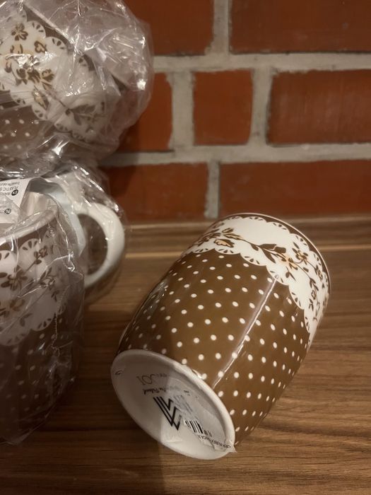 Filiżanka kubek retro vintage ceramika (jak bolesławiec