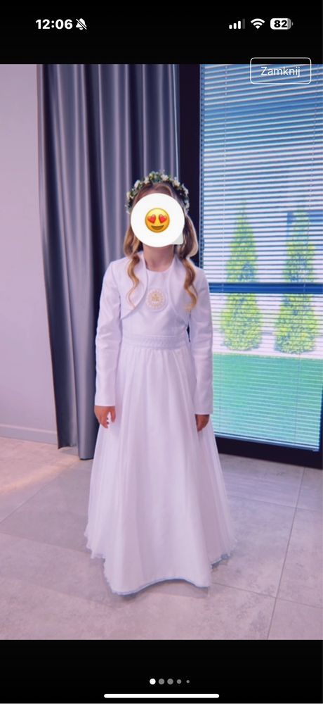 Piiękny  zestaw komunijny Alba z akcesoriami