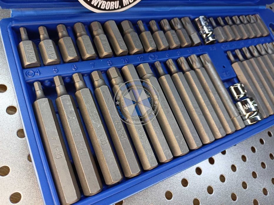 Bity klucze torx, spline, imbus, zestaw 40-el. zestaw bitów Bity torx