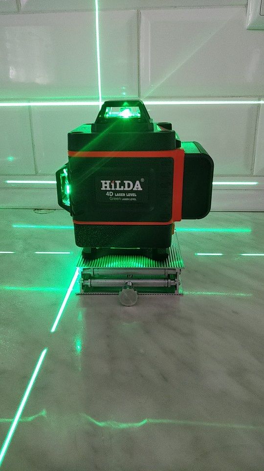 Лазерний рівень Hilda 4D 16 ліній 360° [лазерний нівелір]