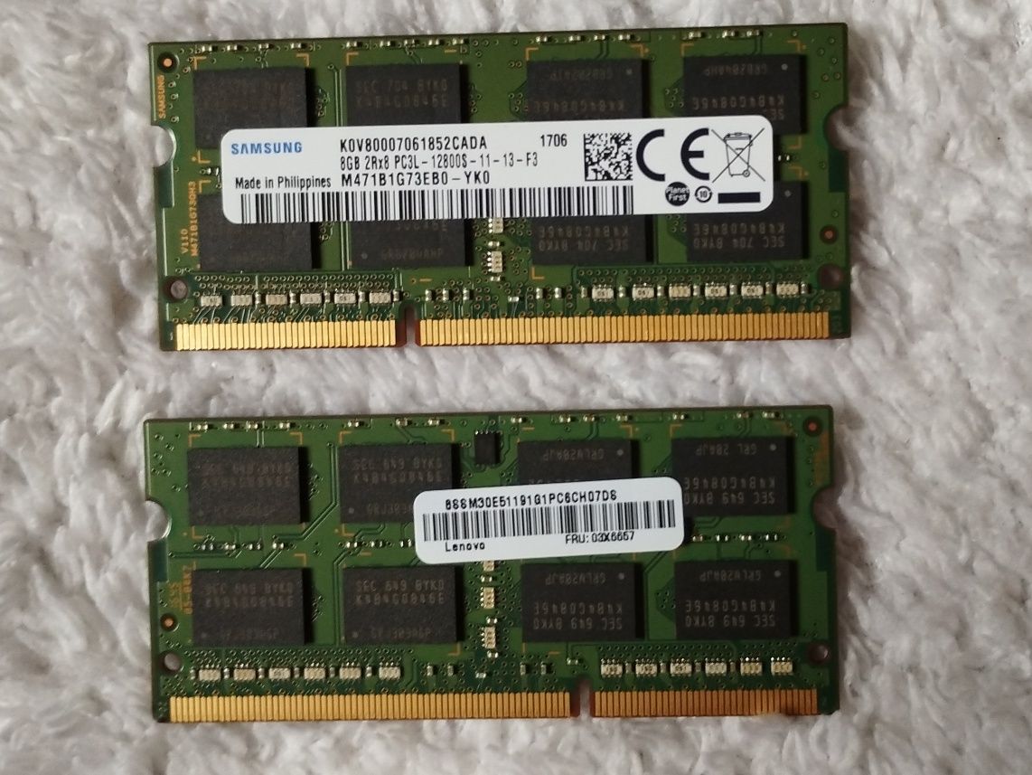 Фирменная память для ноутбука SoDimm DDR3-1600 8Gb SK Hynix, Samsung