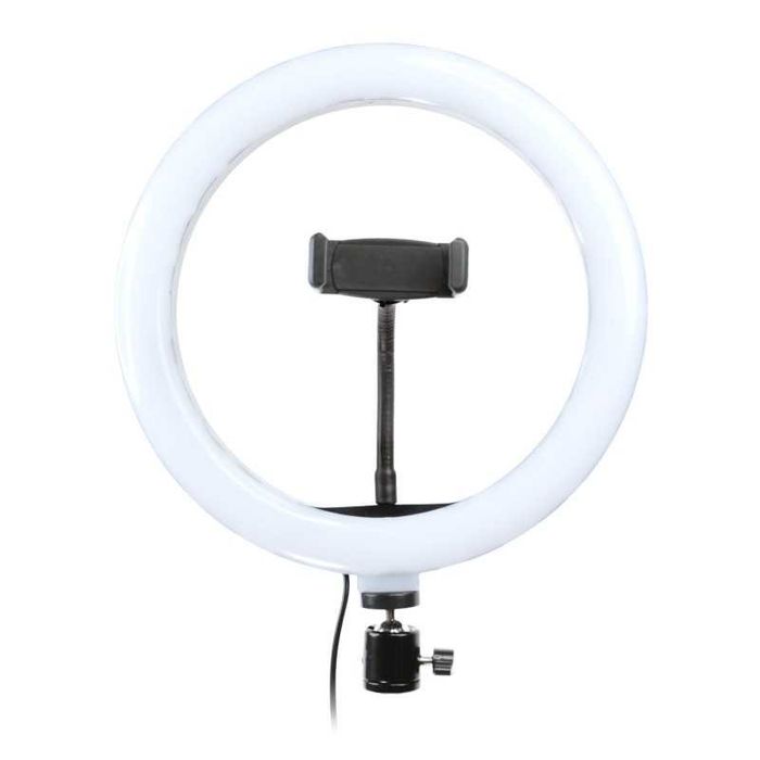 LAMPA PIERŚCIENIOWA led RING z zasilaczem lampka selfie 30cm 80W