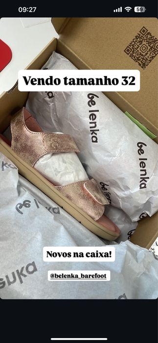 Sandálias Belenka barefoot criança 32