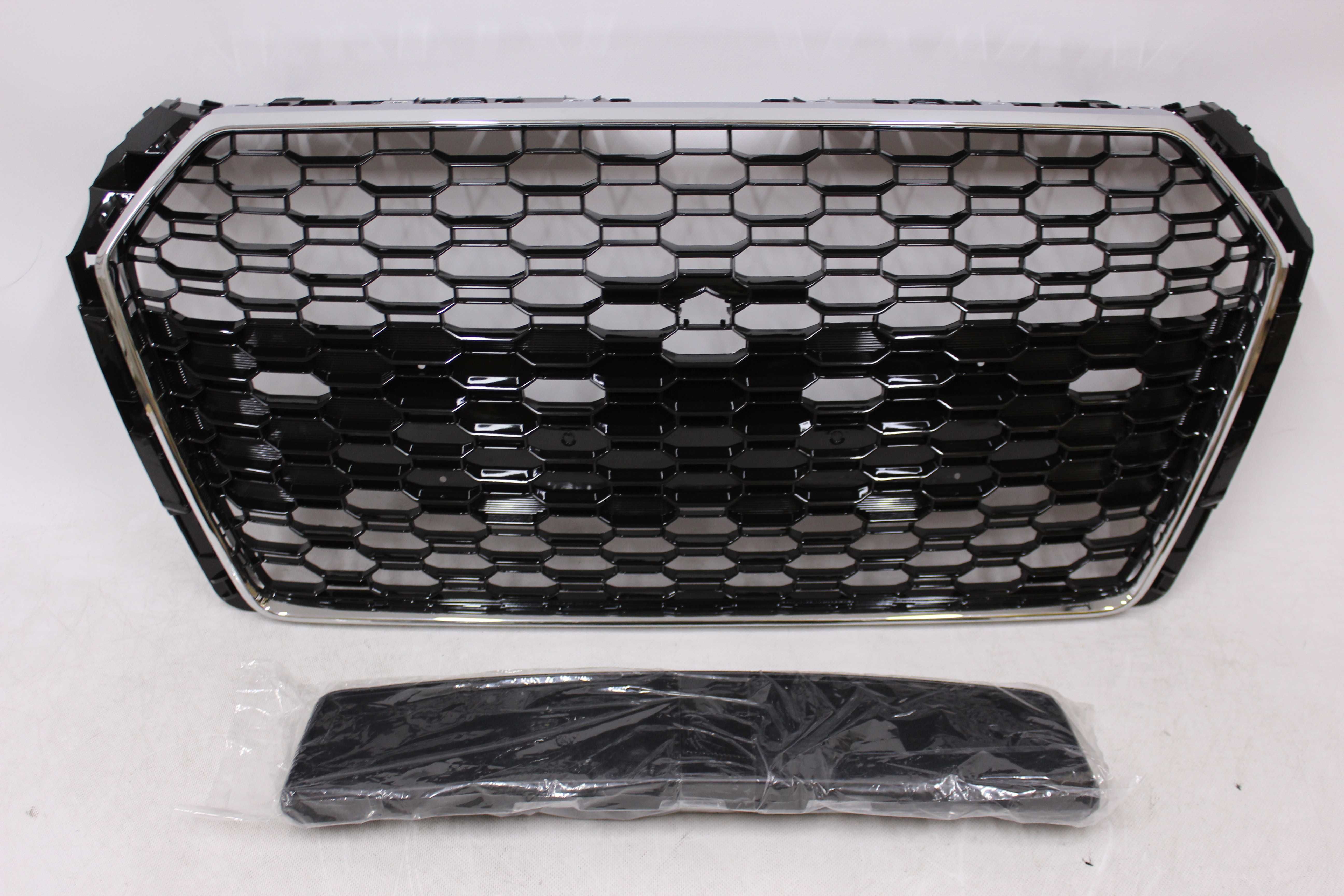 GRILL Atrapa chłodnicy AUDI A4 B9 15-19 RS-LOOK BLACK S-line NOWY