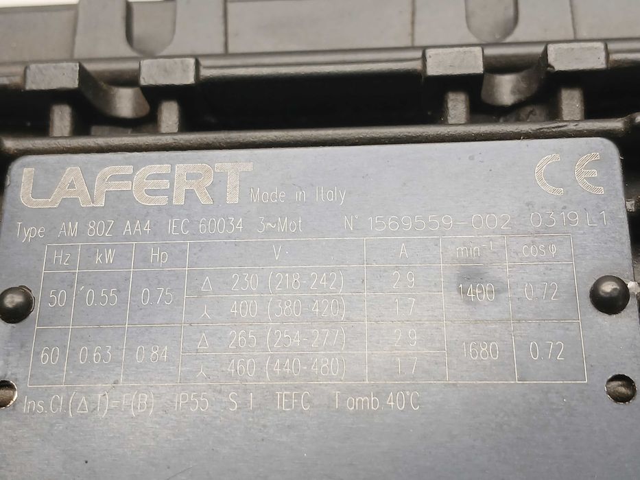 Pompa wirnikowa do wody, chemii kwasoodporna nierdzewna silnik 0,55 kW