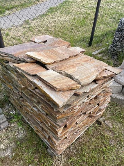 Brązowy Łupek Naturalny Kamień Ogrodowy Elewacja Okładzina