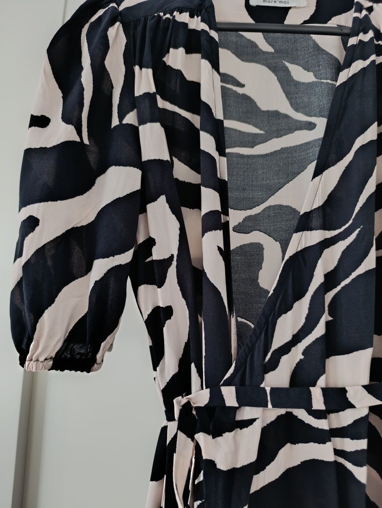 Sukienka Juliet Black Zebra Moremoi roz S
