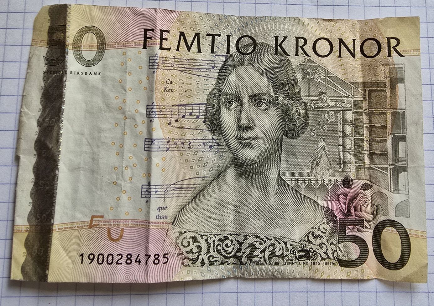 Banknot 50 koron szwedzkich z obiegu 1 sztuka P-64c