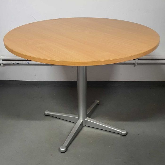 Stół okrągły 1m do biura, domu, na działkę, solidny stelaż, blat 24mm