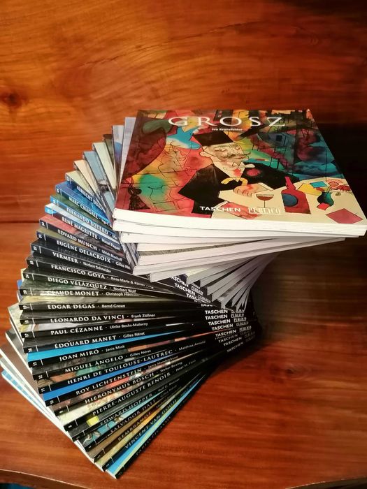 Conjunto de 32 livros de colecção de 60 sobre pintores contemporâneos