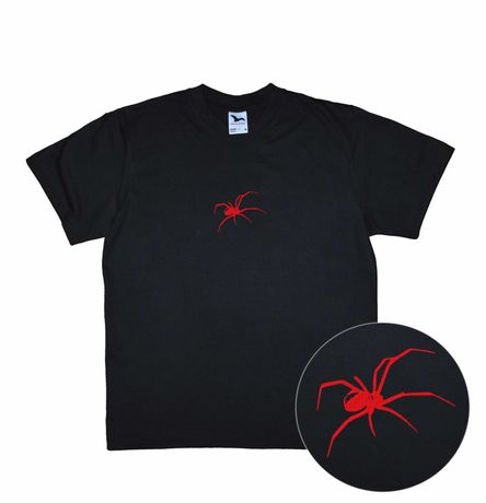 koszulka t-shirt z haftem haft pająk spider