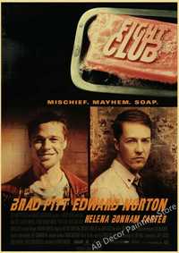 PIĘKNY plakat filmowy vintage FIGHT CLUB