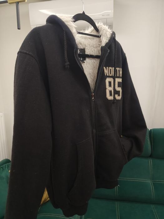 Bluza/kurtka z futerkiem czarna