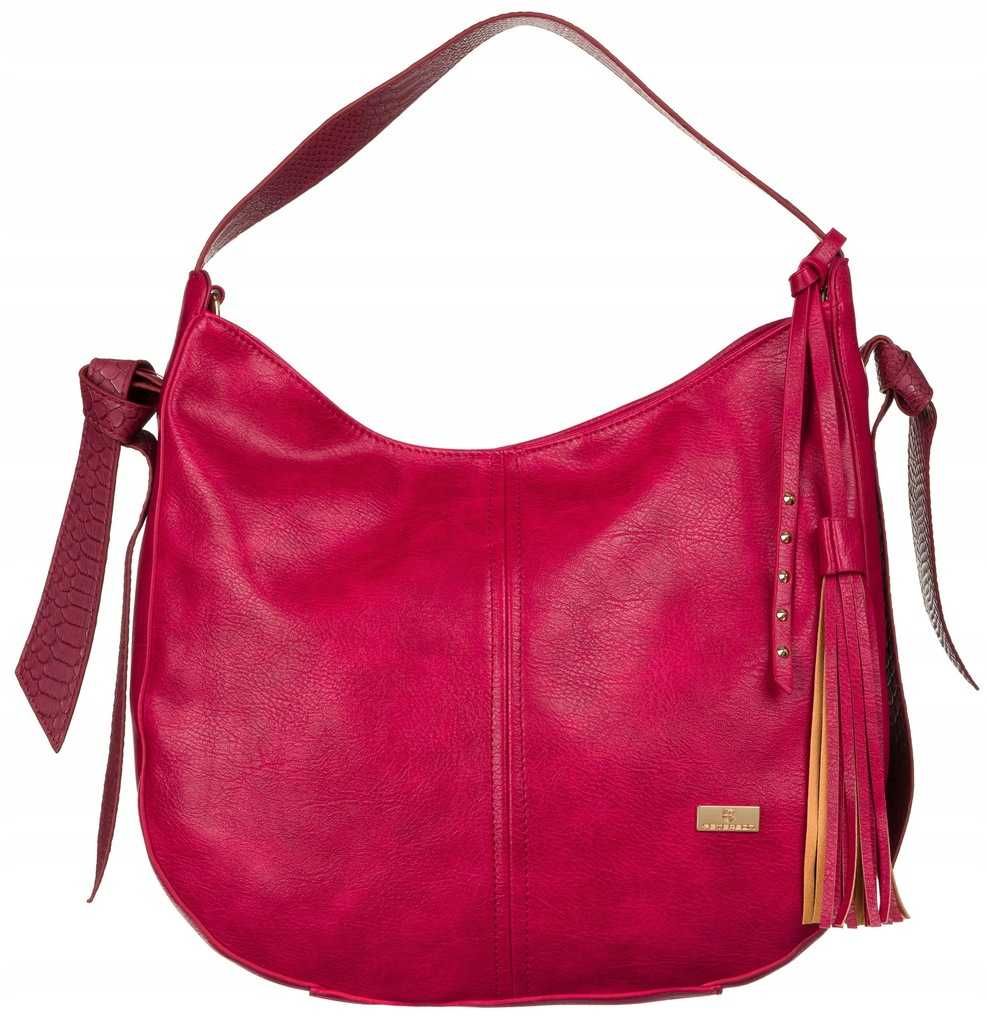PETERSON torebka damska duża na pasku shopper bag miękka eko skóra