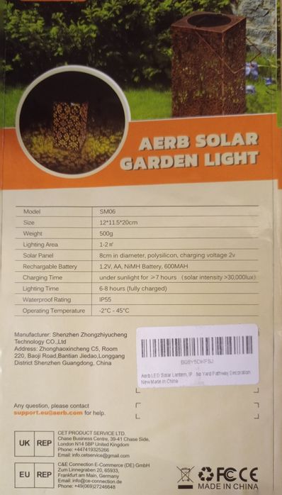 Lampion ogrodowy solarny