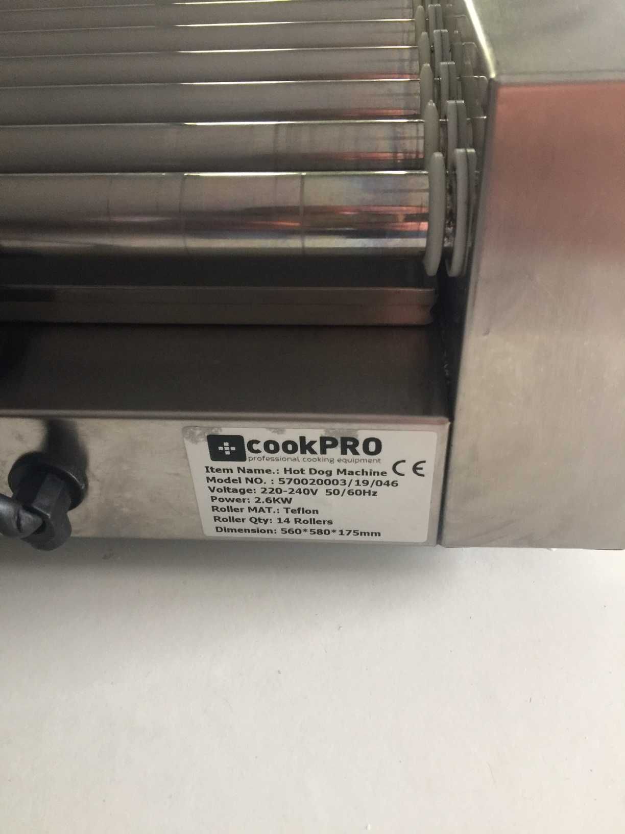 Roller grill podgrzewacz rolkowy do parówek 14 rolek 2600W - CookPro