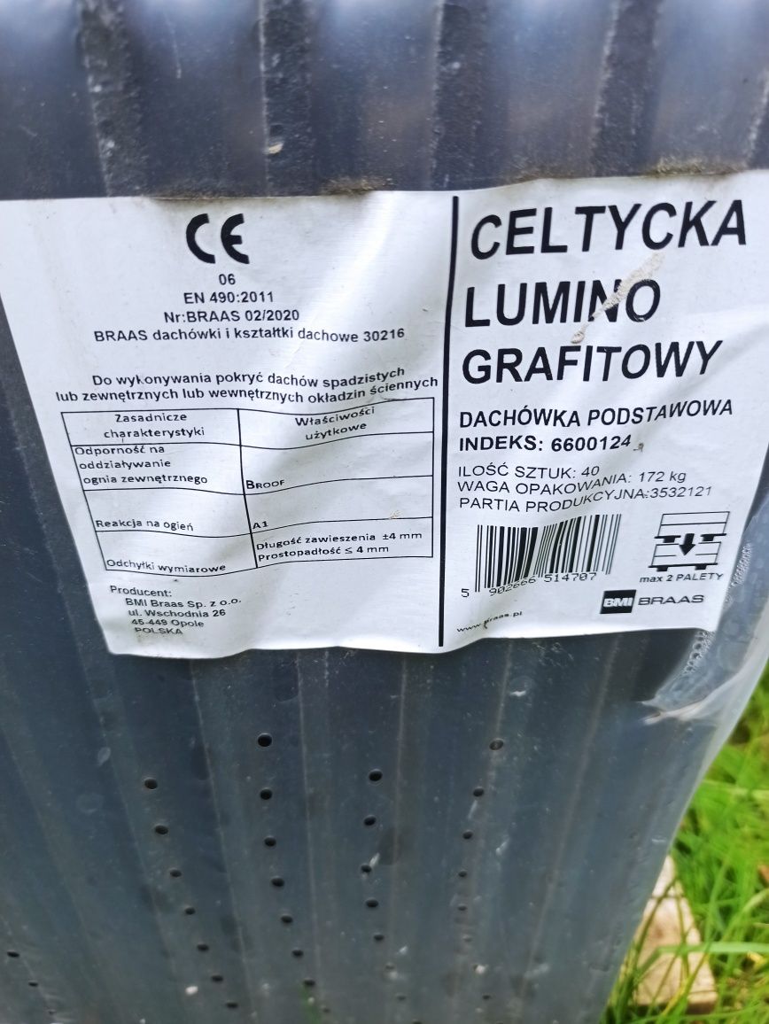 Dachówka betonowa Brass celtycka lumino grafit